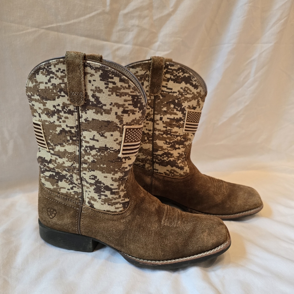 Ariat Kids' Brown Camo Western Boots